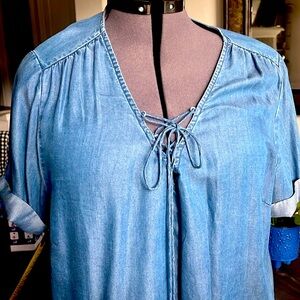 LuckyBrand Blue Denim Top.